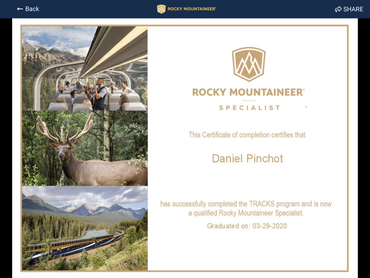 Rocky Mountain Specialist Program Diploma